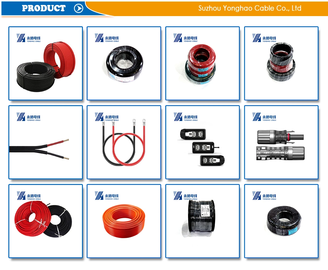 TUV Certified Brand PV1-F Multi-Model Solar Panel Extension PV DC 4mm2 Copper Wire Solar Wire Photovoltaic Connection Electric Power Cable