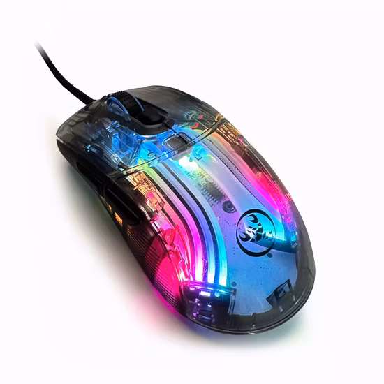 コンピュータ部品 7key 有線透明ゲーミングマウス